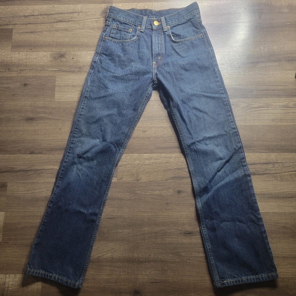 Levi's 514 Straight Leg Dark Wash Denim Jean's Youth Sz 16  26/28
